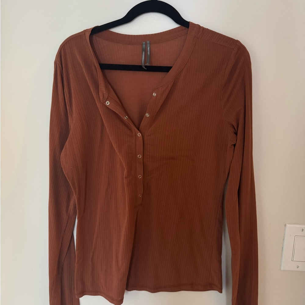 Anthropologie Terracotta Button-Down Shirt